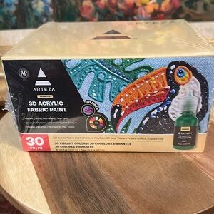 Arteza 3D acrylic fabric paints
